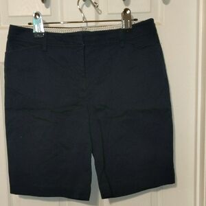 Talbots Blue Bermuda Shorts Classic Knee-Length Design